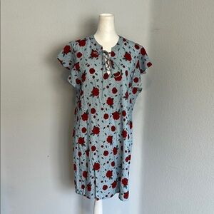 NWT Knot Sisters Aria Blue Floral Dress Size Small